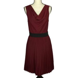 The Limited Sleeveless Maroon Dress S